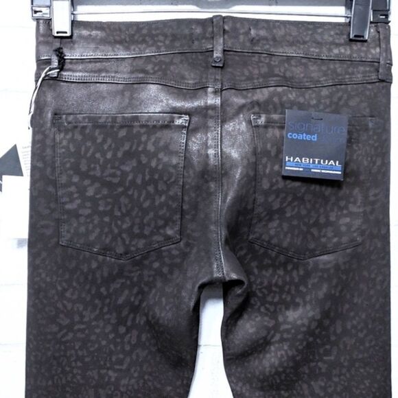 NWT HABITUAL Alice Leopard Coated Skinny Jeans 25 - Picture 6 of 8